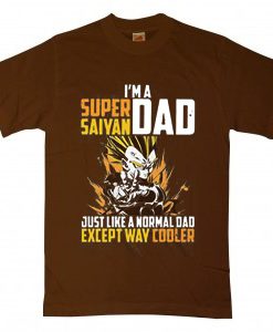 I'm a super Saiyan dad Brown T shirts