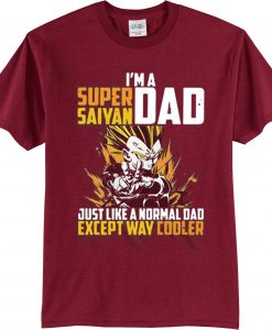 I'm a super Saiyan dad Maroon T shirt