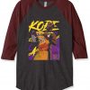 Kobe Bryant 24 Lakers Grey Brown RaglanT shirts