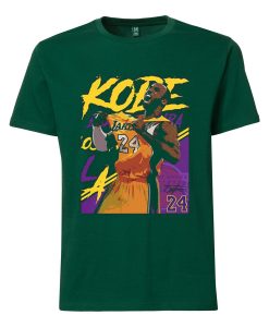 Kobe Bryant 24 Lakers Maroon Green T shirts