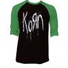 Korn Still A Freak Black Green Raglan T shirts