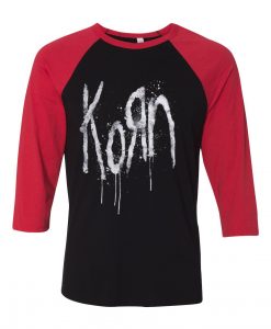 Korn Still A Freak Black Red Raglan T shirts