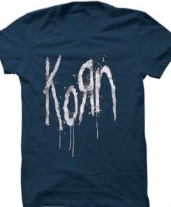 Korn Still A Freak Blue Navy T shirts