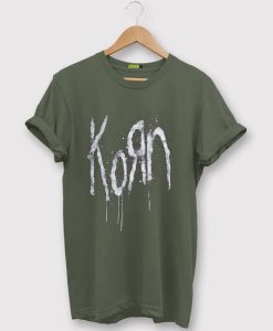 Korn Still A Freak Green Army T shirts