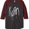 Korn Still A Freak Grey Brown Raglan T shirts