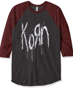 Korn Still A Freak Grey Brown Raglan T shirts