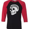 Overthinking Black Red Raglan T shirts