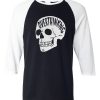 Overthinking Black White Raglan T shirts