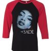 Sade Women And Men Black Red Raglan T shirts