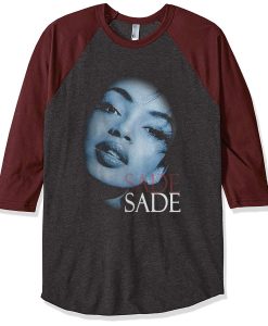 Sade Women And Men Grey Brown Raglan T shirts