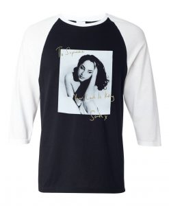 Supreme Sade Black Whhite Raglan T shirts