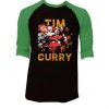 Tim Curry Horror Movies Mashup Hollywood Retro Black Green Raglan T shirts