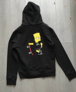 Trouble Maker The Simpsons Black Back Hoodie