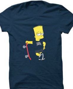 Trouble Maker The Simpsons Blue Navy T-Shirts