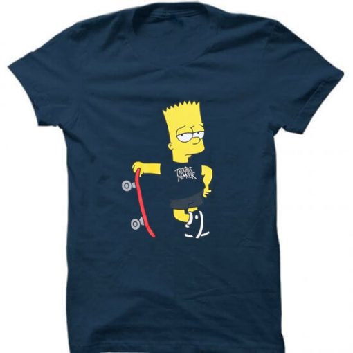 Trouble Maker The Simpsons Blue Navy T-Shirts