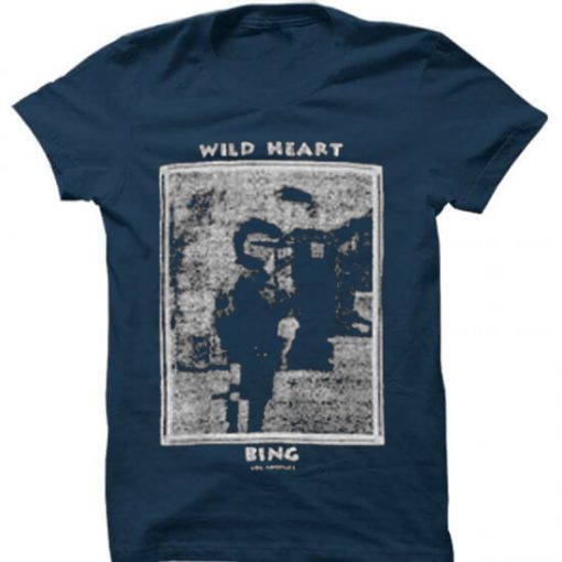 Wild Heart Blue Navy T shirts