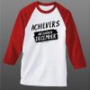 Archievers Are Born In December White Red Raglan T shirts