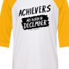 Archievers Are Born In December White Yellow Raglan T shirts