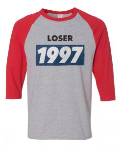 Looser Youth 1997 Grey Red Raglan T shirts