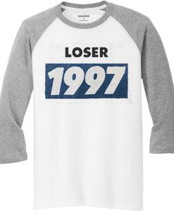 Looser Youth 1997 White Grey Raglan T shirts