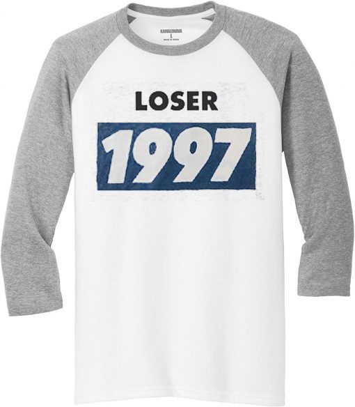 Looser Youth 1997 White Grey Raglan T shirts