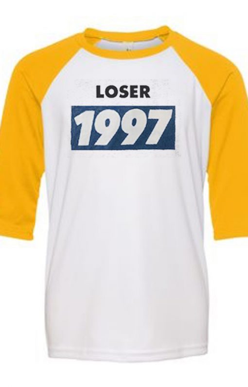 Looser Youth 1997 White Yellow Raglan T shirts