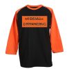 Social Distancing We Will Survive Black Orange Raglan T shirts