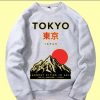 Tokyo Japan Mountain Fuji Grey Sweatshirts