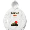 Tokyo Japan Mountain Fuji White Hoodie