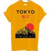 Tokyo Japan Mountain Fuji YellowT Shirt