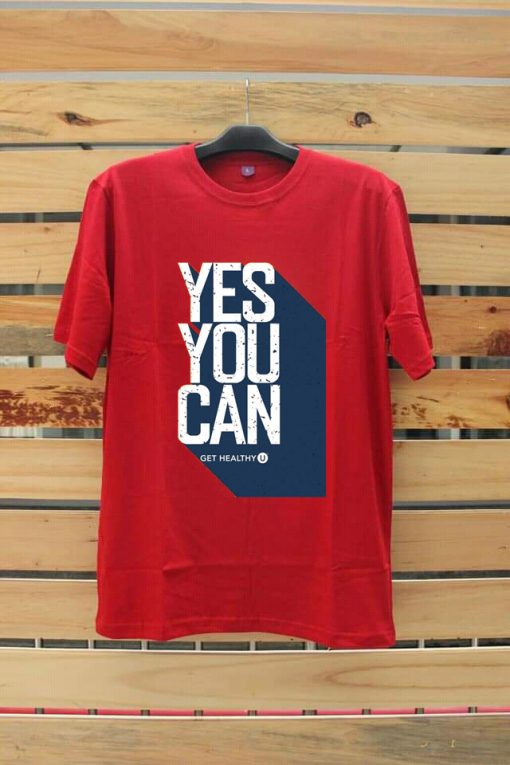 Yes You Can Red T shirts