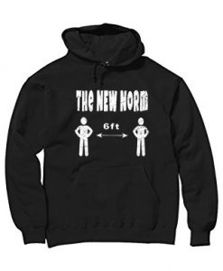 The New Normal 6 Feet Black Hoodie