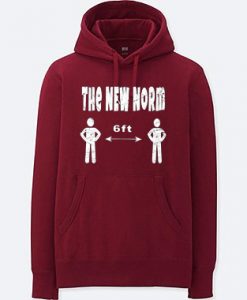 The New Normal 6 Feet Maroon Hoodie