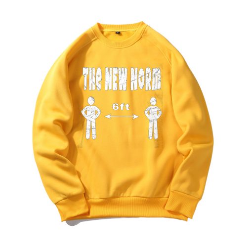 The New Normal 6 Feet Yellow Sweatshirts