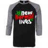 The New Normal Lives Black Grey Raglan T shirts