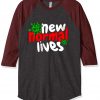 The New Normal Lives Grey Brown Raglan T shirts