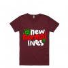 The New Normal Lives Maroon T shirts