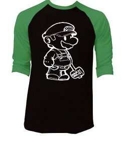 Baby Milo Black Green Raglan T shirts