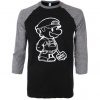 Baby Milo Black Grey Raglan T shirts