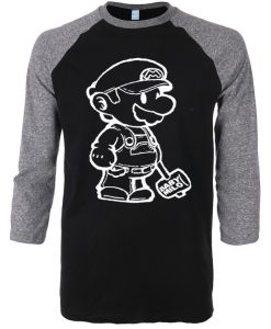 Baby Milo Black Grey Raglan T shirts