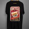 Coffee Shop Hot Coffee Black T shirts