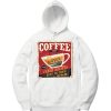 Coffee Shop Hot Coffee White Hoodie