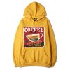 Coffee Shop Hot Coffee Yellow Hoodie