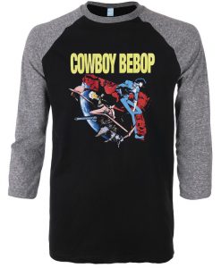 Cowboy Bebop Black Grey Raglan T shirts