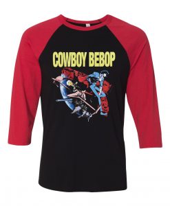 Cowboy Bebop Black Red Raglan T shirts