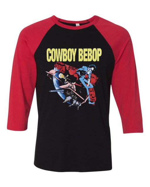 Cowboy Bebop Black Red Raglan T shirts