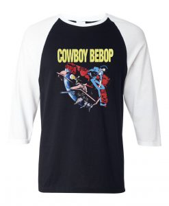 Cowboy Bebop Black White Raglan T shirts