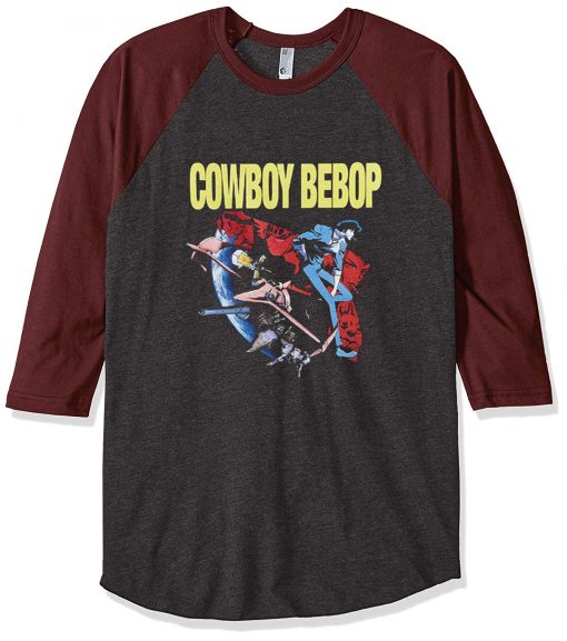 Cowboy Bebop Grey Brown Raglan T shirts