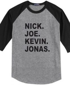 JOBROS Nick Joe Kevin Grey BlackRaglan T shirts