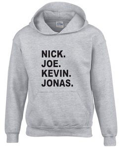 JOBROS Nick Joe Kevin Grey Hoodie